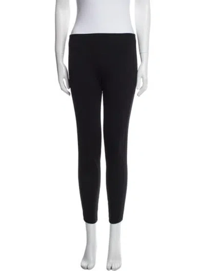Pre-owned Moncler Nylon Skinny Leg Pants In Black