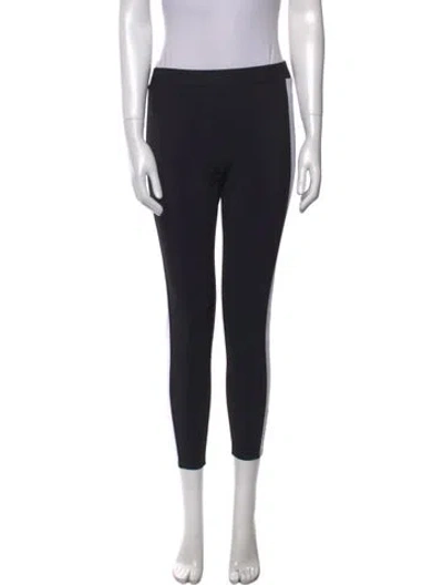 Pre-owned Moncler Nylon Skinny Leg Pants In Black