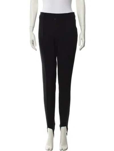 Pre-owned Moncler Nylon Skinny Leg Pants In Black
