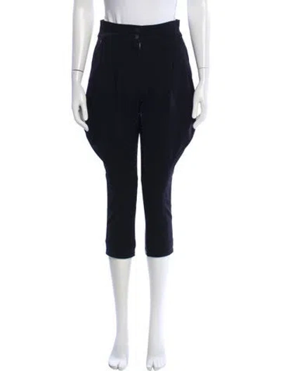 Pre-owned Moncler Nylon Skinny Leg Pants In Blue