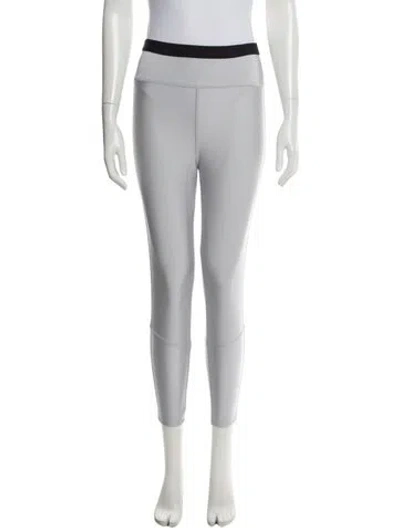 Pre-owned Moncler Nylon Skinny Leg Pants In Gray