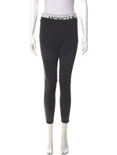 Pre-owned Moncler Nylon Skinny Leg Pants In Gray