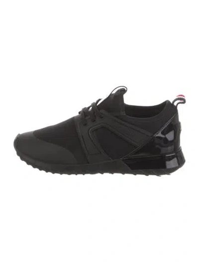 Pre-owned Moncler Nylon Sneakers In Black