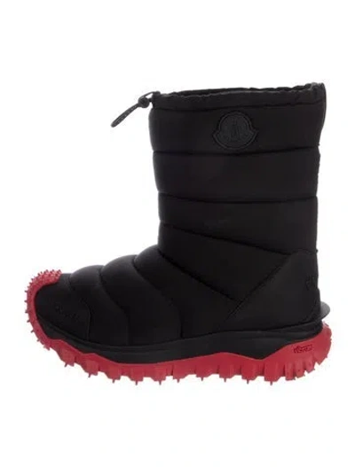 Pre-owned Moncler Nylon Snow Boots In Black