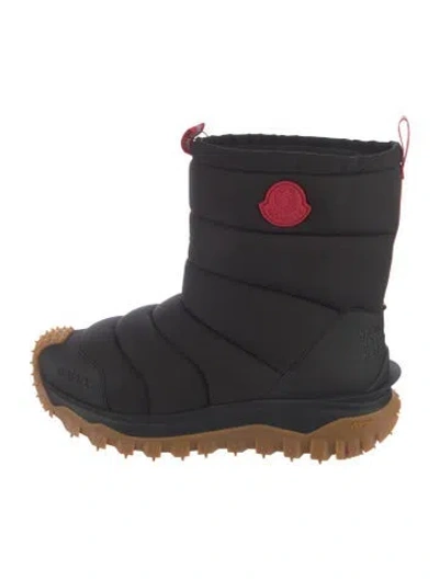 Pre-owned Moncler Nylon Snow Boots In Black