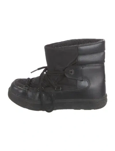 Pre-owned Moncler Nylon Snow Boots In Black