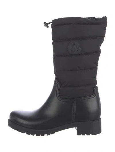 Pre-owned Moncler Nylon Snow Boots In Black