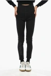 Moncler Nylon Sport Leggings With Perforated Details In Black