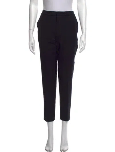 Pre-owned Moncler Nylon Straight Leg Pants In Black