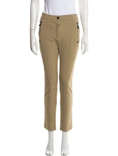 Pre-owned Moncler Nylon Straight Leg Pants In Neutral