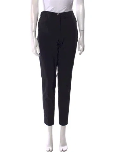 Pre-owned Moncler Nylon Straight Leg Pants W/ Tags In Black