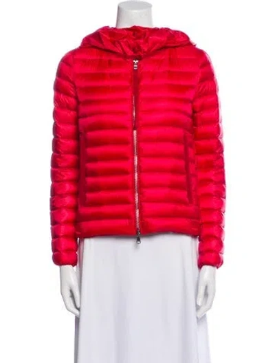 Pre-owned Moncler Nylon Striped Jacket In Red