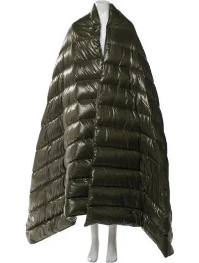 Pre-owned Moncler Nylon Striped Sweater W/ Tags In Green