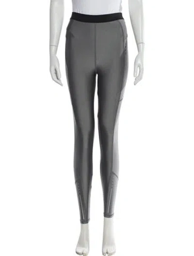 Pre-owned Moncler Nylon Sweatpants In Gray