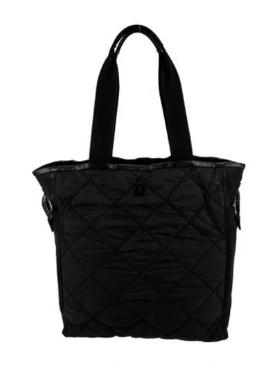 Pre-owned Moncler Nylon Tote In Black