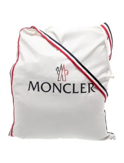 Pre-owned Moncler Nylon Tote In White
