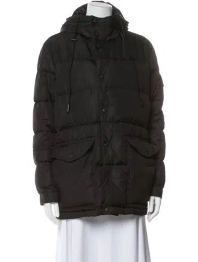Pre-owned Moncler Nylon Utility Jacket In Black