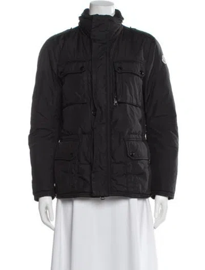 Pre-owned Moncler Nylon Utility Jacket In Black