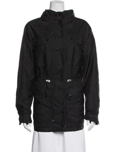 Pre-owned Moncler Nylon Utility Jacket In Black