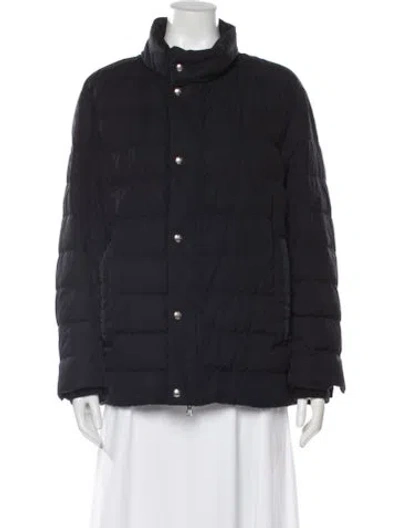 Pre-owned Moncler Nylon Utility Jacket In Blue
