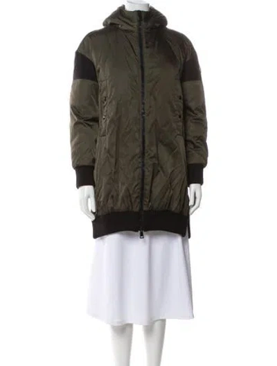 Pre-owned Moncler Nylon Utility Jacket In Green