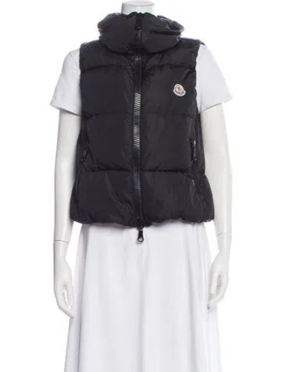 Pre-owned Moncler Nylon Vest In Black