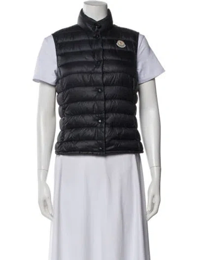 Pre-owned Moncler Nylon Vest In Black