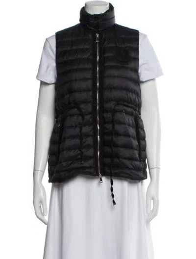 Pre-owned Moncler Nylon Vest In Black