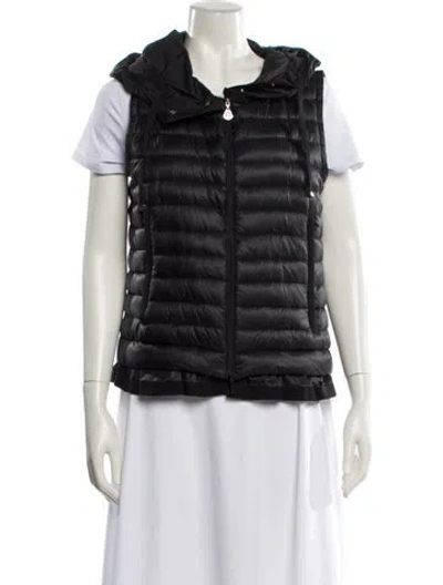 Pre-owned Moncler Nylon Vest In Black