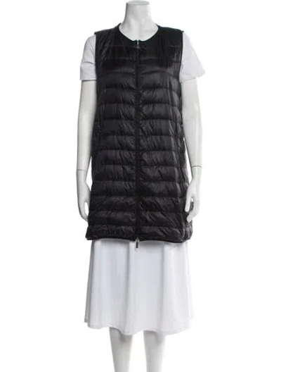 Pre-owned Moncler Nylon Vest In Black