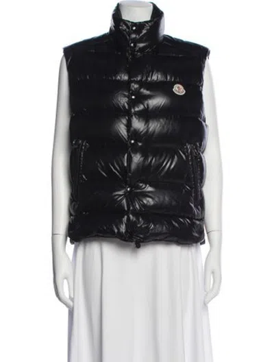 Pre-owned Moncler Nylon Vest In Black