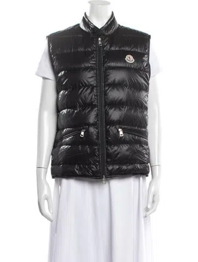 Pre-owned Moncler Nylon Vest In Black