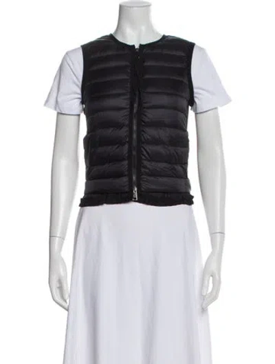 Pre-owned Moncler Nylon Vest In Blue