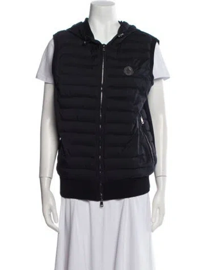 Pre-owned Moncler Nylon Vest In Blue