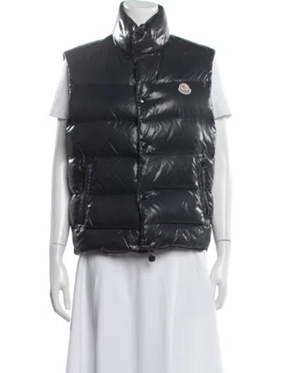 Pre-owned Moncler Nylon Vest In Blue