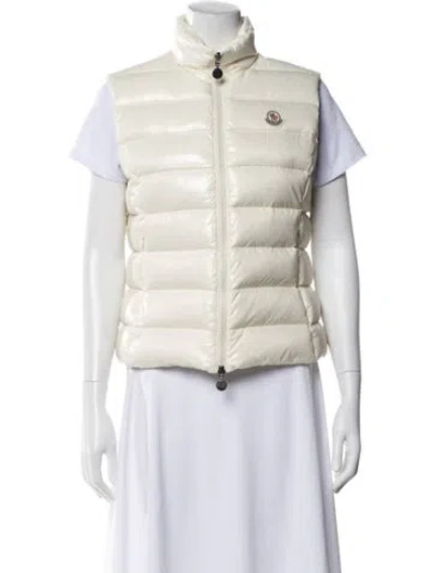 Pre-owned Moncler Nylon Vest In Neutral