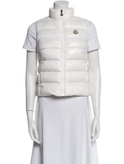 Pre-owned Moncler Nylon Vest In Neutral