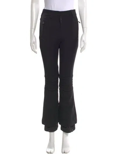 Pre-owned Moncler Nylon Wide Leg Pants In Black