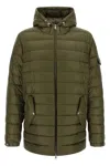 Moncler Mini Micro Ripstop Lined Coat With Adjustable Hood In Multi