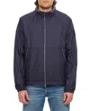 Moncler Navy Blue Octano Recycled Nylon Jacket In Blue