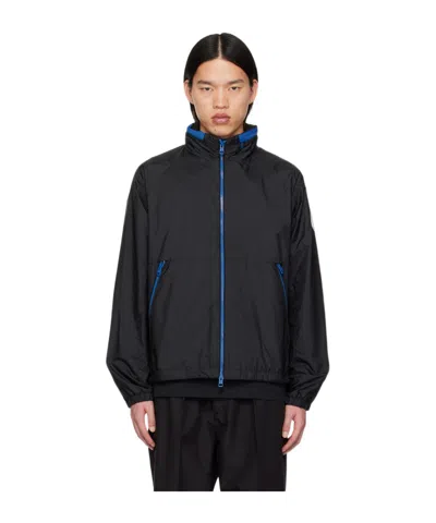 Moncler Octano Lightweight Hooded Jacket In Black