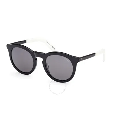 Moncler Odeonn Round Sunglasses In Black