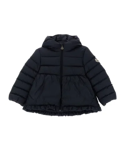 Moncler Kids' Odile Hooded Down Jacket In Blue