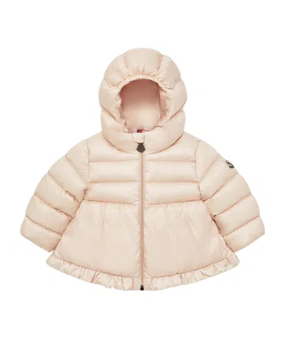 Moncler Odile Hooded Down Jacket In Pink