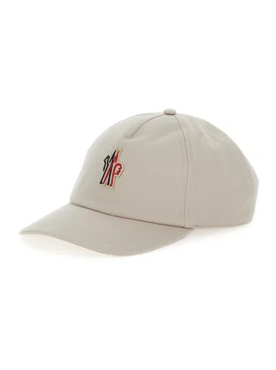Moncler Off White Baseball Cap In Beige