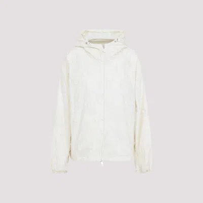 Moncler Off White Charmeil Hooded Jacket In Cream