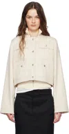 Moncler Chatel Cotton And Linen Jacket In 081 White