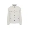Moncler Grenoble Miscellaneous White Cotton Gelt Shirt Jacket In White