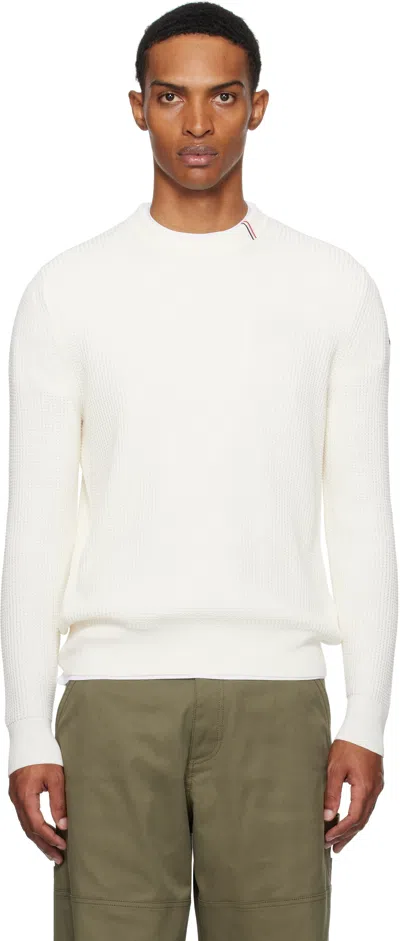 Moncler Off-white Crew Neck Sweater