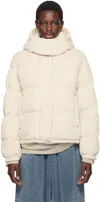 Moncler Off-white Daos Down Jacket In 20n